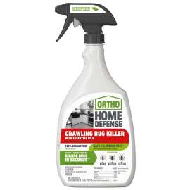 Ortho Home Defense 0202912 Crawling Bug Killer with Essential Oils, Liquid, Spray Application, 24 oz Bottle