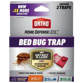 Ortho 465705 Bed Bug Trap, Liquid, Characteristic, Black/Dark Brown
