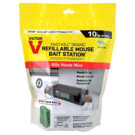 Victor Fast-Kill M922 Mouse Bait Station, 2 -Opening, Plastic