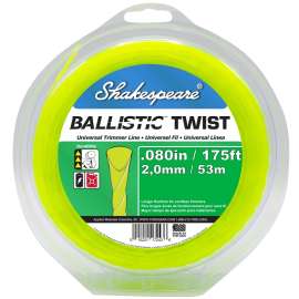 Shakespeare Ballistic 17243 Trimmer Twist Line, 0.08 in Dia, 175 ft L
