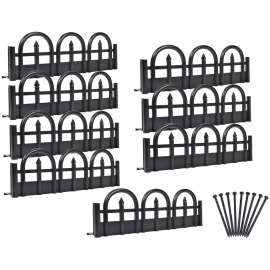 DIMEX 3601-10-6 Landscape Edging Kit, 10 ft L, Wrought Iron, Black