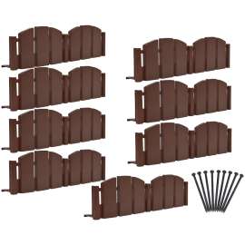 DIMEX 3600BR-10-6 Landscape Edging Kit, 10 ft L, Brown