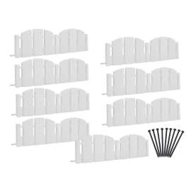 DIMEX 3600WT-10-6 Landscape Edging Kit, 10 ft L, White