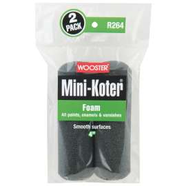WOOSTER Mini-Koter R264-4 Mini Roller, 4 in L, Foam Cover
