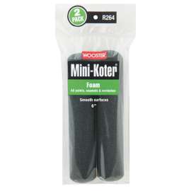 WOOSTER Mini-Koter R264-6 Mini Roller, 6 in L, Foam Cover