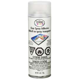 TESTORS 329222 Craft Adhesive, Liquid, Solvent-Like, Clear, 6 oz Aerosol Can