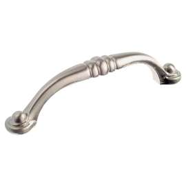 Richelieu Classic DP2373896195 Cabinet Pull, 4-9/32 in L Handle, 1.1 in H Handle, Metal, Brushed Nickel