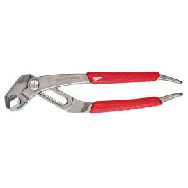 Milwaukee 48-22-6208 Tongue and Groove Plier, 8 in OAL, 1-3/4 in Jaw, Red Handle, Comfort-Grip Handle, 1/4 in W Jaw