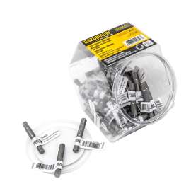 EAZYPOWER 00348 Socket Adapter, 1/4 in Drive, Square Drive, 1/4 in Output Drive, Hex Output Drive, 2 in L