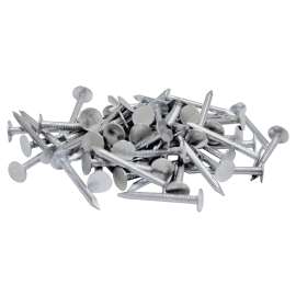 ProFIT 0132059 Hand Drive Roofing Nail, 1 in L, Flat Head, 11 ga Gauge, Steel