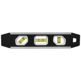 Johnson 1421-0900 Torpedo Level, 9 in L, 3-Vial, Magnetic, Aluminum