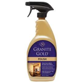 GRANITE GOLD GG0033 Granite Polish, 24 oz, Liquid, Fresh Lemon, Milky White