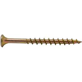 ProFIT 0333108G Screw, #8 Thread, 1-5/8 in L, Coarse Thread, Bugle Head, Star Drive, Steel, Yellow Zinc, 217 PK
