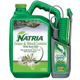 NATRIA 706510A Grass and Weed Control, Liquid, 1.3 gal Jug with Wand Sprayer