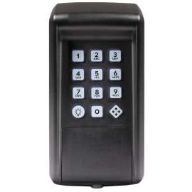 MIGHTY MULE MMK200 Wireless Digital Keypad, 4.1 in W, 2.2 in D, 9.8 in H, 25 Programming Code, ABS Housing Material