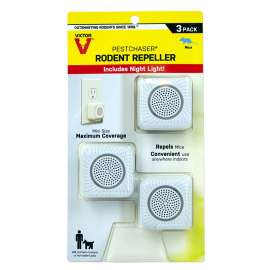 Victor PestChaser M753K Rodent Repellent, Plug-In, 1.69 in L, Repels: Mice, Rats