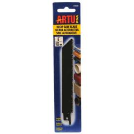 ARTU 01810 Reciprocating Saw Blade, 6 in L, Tungsten Carbide Cutting Edge