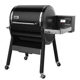 Weber SmokeFire 22510001 Pellet Grill, 672 sq-in Primary Cooking Surface, Side Shelf Included: Yes