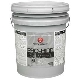 Pratt & Lambert Pro-Hide Silver 5000 Z5300 0000Z5352-20 Interior Paint, Flat, Antique White, 5 gal