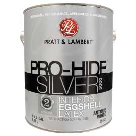 Pratt & Lambert Pro-Hide Silver 5000 Z5400 0000Z5452-16 Interior Paint, Eggshell, Antique White, 1 gal