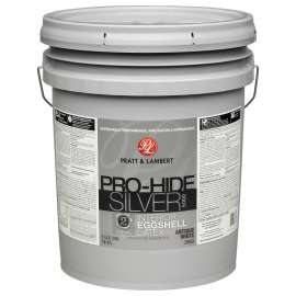 Pratt & Lambert Pro-Hide Silver 5000 Z5400 0000Z5452-20 Interior Paint, Eggshell, Antique White, 5 gal