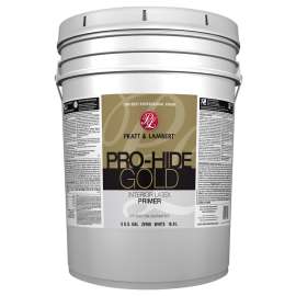 Pratt & Lambert Pro-Hide Z8160 0000Z8160-20 Gold Interior Latex Primer, White, 5 gal
