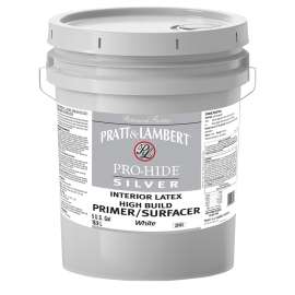 Pratt & Lambert Pro-Hide 0000Z8161-20 High Build Primer, White, 5 gal