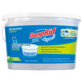 DampRid FG50FS High-Capacity Moisture Absorber, 4 lb Tub, Solid