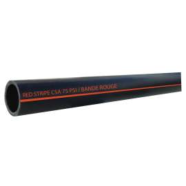 IPEX 015188 Pipe, 1/2 in, 5 ft L, Polyethylene, Black