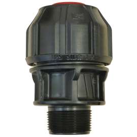 Homerite 358069 Pipe Adapter, 3/4 in, MPT, Polyethylene, 230 psi Pressure