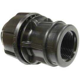 Homerite 358086 Pipe Adapter, 1-1/4 in, FPT, Polyethylene, 230 psi Pressure