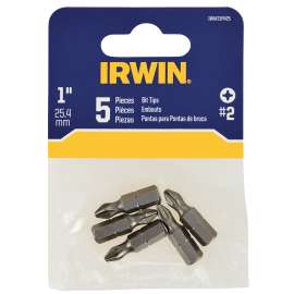 IRWIN IWAF21PH25 Phillips Insert Bit, 1/4 in Drive, 1 in L