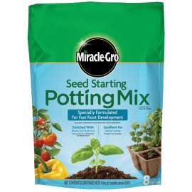 Miracle-Gro 74978500 Potting Soil, 8 qt Coverage Area