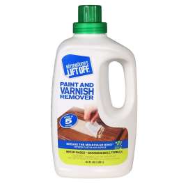 MOTSENBOCKER'S LIFT OFF 41164 Paint and Varnish Remover, Liquid, Mild, Clear, 64 oz, Bottle