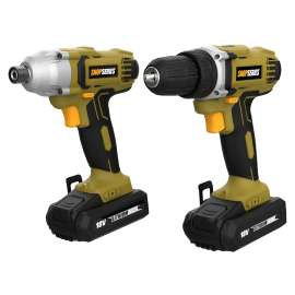 ROCKWELL SS1808 Hammer Drill and Impact Driver Combination Kit, Tool Only, 20 V, Lithium-Ion Battery