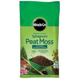 Miracle-Gro 85252430 Sphagnum Peat Moss Soil Conditioner, Solid, Earthy Bag