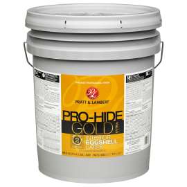 Pratt & Lambert Pro-Hide Gold Ultra Z8280 0000Z8281-20 Interior Paint, Eggshell, Pastel Base, 5 gal