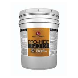 Pratt & Lambert Pro-Hide Gold Ultra Z8280 0000Z8283-20 Interior Paint, Eggshell, Neutral Base, 5 gal
