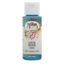 TESTORS 297498 Craft Paint, Metallic, Galaxy Blue, 2 oz, Bottle