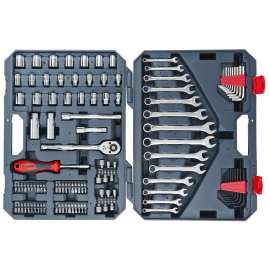 GearWrench CTK128MP2N Professional Mechanic's Tool Set, Steel Alloy, Chrome, 128-Piece