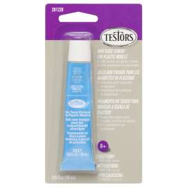 TESTORS 281220 Cement Adhesives, Liquid, Solvent-Like, 0.625 oz Tube