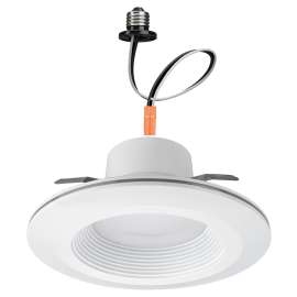 ETI 53804102 Downlight with Night Light Trim, 11 W, 120 V, LED Lamp, White