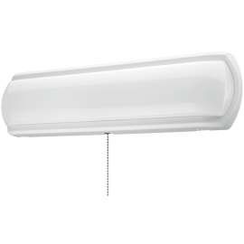 ETI 53603142 Closet Light with Pull Chain, 120 VAC, 16 W, LED Lamp, 1200 Lumens, 4000 K Color Temp, White Fixture