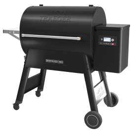 Traeger TFB89BLF Pellet Grill, 38,000 Btu, 570 sq-in Primary Cooking Surface, Side Shelf Included: Yes, Steel Body