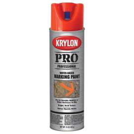 Krylon K07321000 Marking Paint, Fluorescent Red/Orange, 15 oz, Aerosol Can