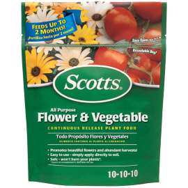 Scotts 1009001 Dry Plant Food, 3 lb Bag, 10-10-10 N-P-K Ratio