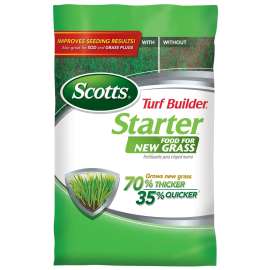 Scotts Turf Builder Starter 21814 Lawn Food Bag, Granular, 24-25-4 N-P-K Ratio