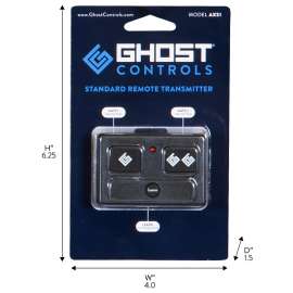Ghost Controls AXS1 Remote Control Transmitter, Lithium Battery, 100 ft