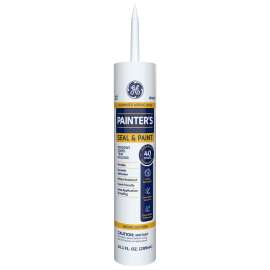 GE GE14449 Acrylic Latex Caulk, White, 10.1 fl-oz Tube