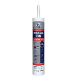 GE GE14209 Adhesive Caulk, White, 10.1 oz Cartridge